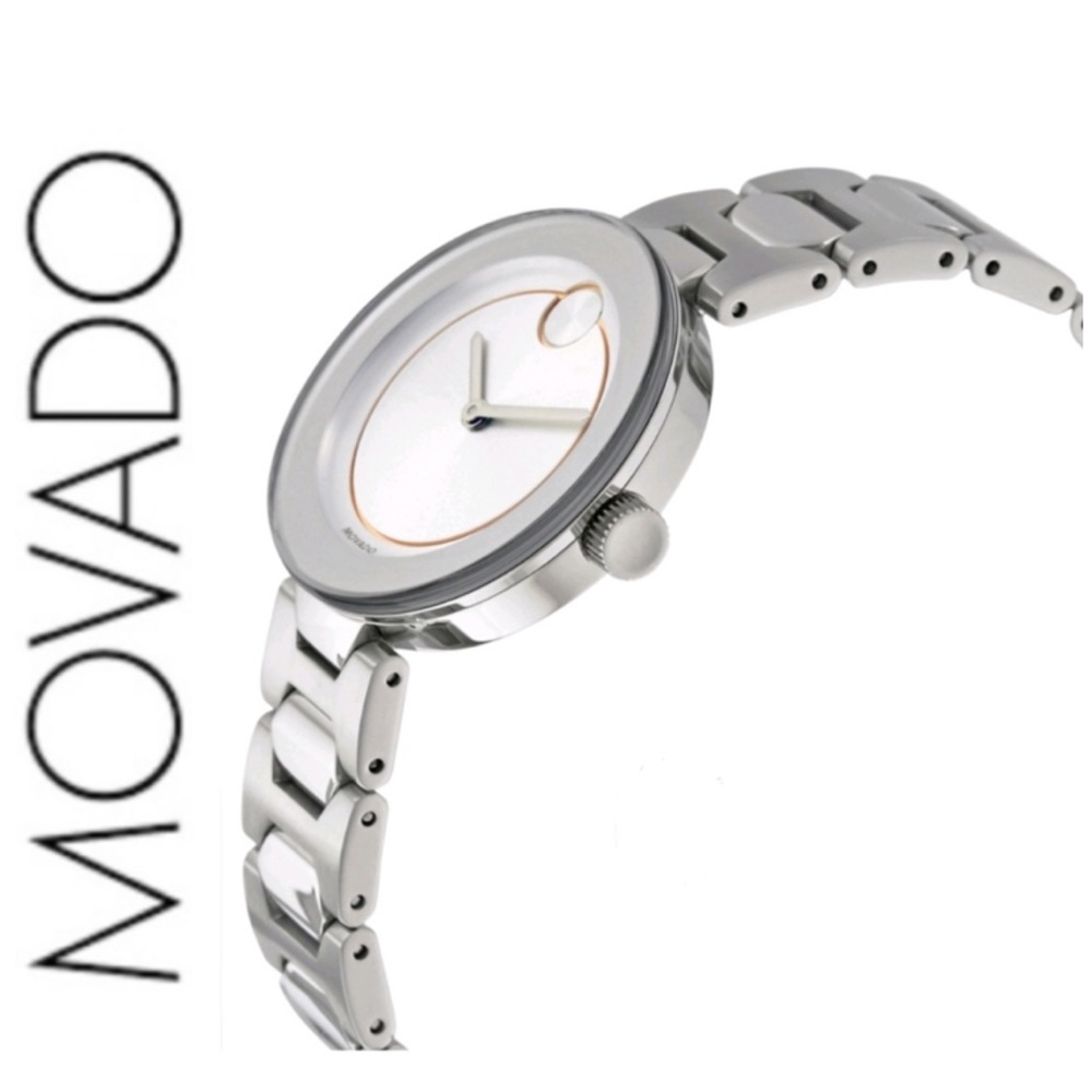 SOLD stunning authentic MOVADO Bold watch silver - Picture 7 of 8